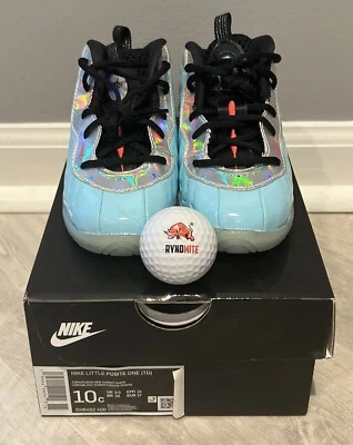 NOVO Nike Little Posite One "MIXTAPE" Criança 10c Copa/Fusion Vermelho-Branco Summit - Imagem 1 de 4