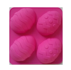 PAQUETE DE 2 MOLDES DE SILICONA HUEVO DE PASCUA CHOCOLATE BANDEJA DE MOLDE HAZLO TÚ MISMO PASTEL CUPCAKE HORNEAR - Imagen 1 de 3