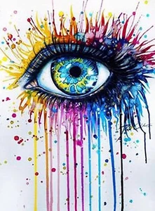 5d Diamond Painting Kits for Adults UK Colored Eyes Jewel Bead Gem Crystal gift - Picture 1 of 7