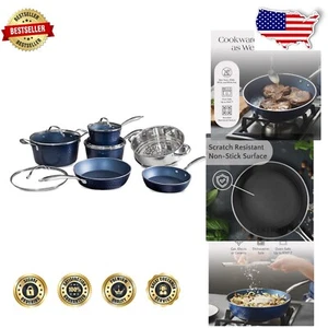 10-Piece Lightweight Non-Stick Cookware Set - Dishwasher & Oven Safe Up to 500°F - Picture 1 of 8