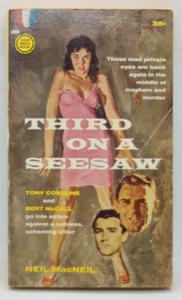 GM 1844 THIRD ON A SEESAW BY NEIL McNEIL PBO 1st GVG 1959 COSTAINE & McCALL MYST - Picture 1 of 3