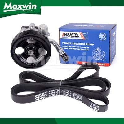 Power Steering Pump w/Pulley Serpentine Belt Fit 2012-2017 Jeep Wrangler 3.6L - Image 1 of 4