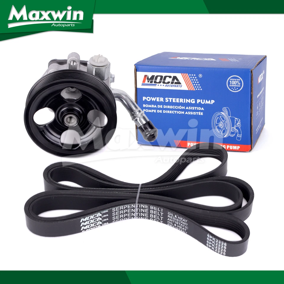 Bomba de dirección asistida con correa polea serpentina apta para Jeep Wrangler 2012-2017 3,6 L Foto 1 de 4