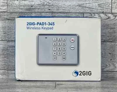 Genuine 2GIG Wireless Keypad Model 2GIG-PAD1-345 New In Box - Image 1 of 2