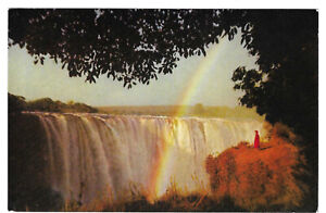1195  Rhodesia Victoria Falls View by T V Bulpin. Mint Post Card