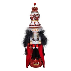 Kurt Adler 18.8-inch Hollywood Nutcrackers King of Hearts with Cape Nutcracker - Picture 1 of 7