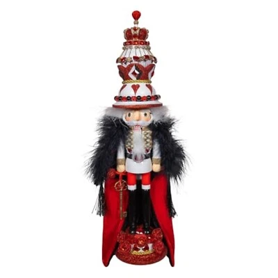 Kurt Adler 18.8-inch Hollywood Nutcrackers King of Hearts with Cape Nutcracker - Image 1 of 4