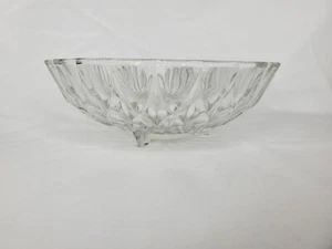 Vintage Faceted Footed Glass Bowl Dish - Israel - Picture 1 of 5