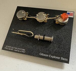 Gibson Explorer Bass Wiring Harness Upgade! CTS - Orange Drop - Switchcraft NEW!