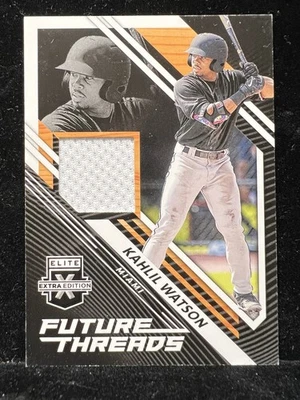 2021 PANINI ELITE EXTRA EDITION - KAHLIL WATSON - FUTURE THREADS - PATCH - FT-KW - Image 1 of 2