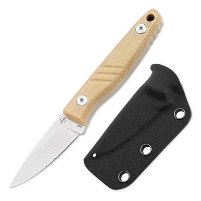 BÖKER PLUS® Five Point Nine Fulltang EDC-Messer 440C Micarta Kydexscheide Braun - Bild 1 von 4