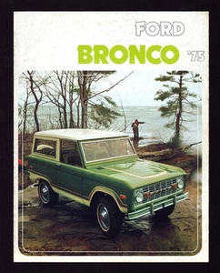 1975 Ford Bronco 4x4 Sport Ranger Truck Dealership Sales Brochure Vintage - Picture 1 of 6