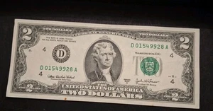 Banconota da 2 dollari 2003 più vecchia più difficile da trovare non circolata Atlanta FR banconota🇺🇸  - Foto 1 di 6
