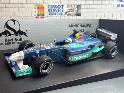 1:18 *BOXED* MINICHAMPS Formula 1 F1 2001 Sauber PETRONAS C20 Raikkonen Model !! - Image 1 of 4