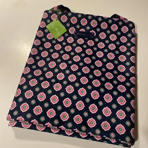 Vera Bradley große Familientasche Blütenblatt Punkte Schultertasche Strand Neu mit Etikett - Bild 1 von 11