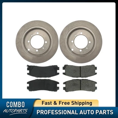 Juego de pastillas de freno de disco trasero rotor de freno de disco para Mitsubishi Expo LRV 1992-1994 Foto 1 de 4