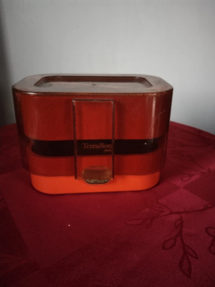 Balance cuisine TERRAILLON 4000 vintage orange années 70 déco loft fonctionne - Photo 1/4