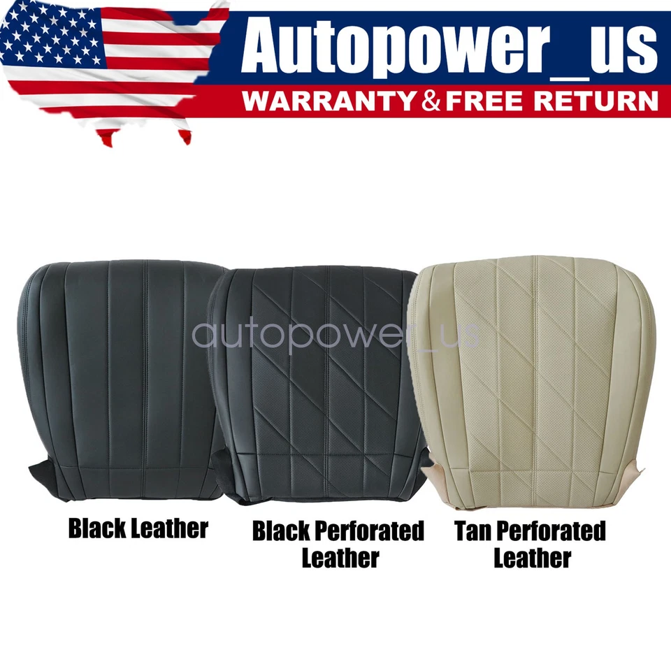 Driver / Passenger Bottom Leather Seat Cover 2009-17 For Infiniti FX35 FX37 FX50 Foto 1 de 1