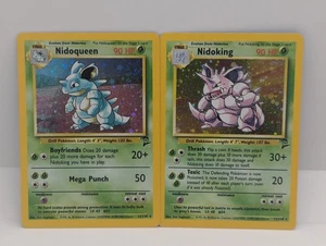 Nidoqueen und Nidoking Holos (2) - Englisch Pokemon Base Set 2 - LP/NM siehe Bilder! - Bild 1 von 17