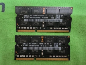 SK Hynix - HMT351S6CFR8C-PB 8GB (2x4GB)  PC3-12800S SODIMM - 1600MHz DDR3 - Picture 1 of 1
