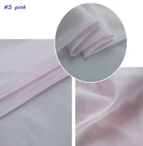 1 yard X 1.4meter Plain Silk Cotton Fabric Natural Dress Lining Material Quality - Picture 1 of 20