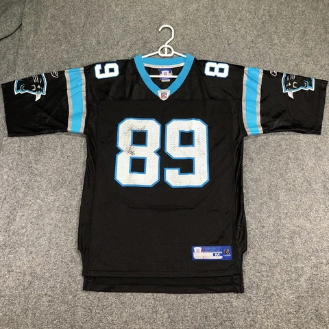 Reebok On Field Carolina Panthers #89 Steve Smith Menโs M Medium Black Jersey Cover