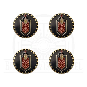 Monte Carlo Gold & Black Metal Wire Wheel Chip Emblems | 2.25" | Set or Single - Picture 1 of 21