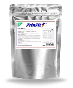 1 kg - Vitamina C Polvere Pura 100% - E300 Acido Ascorbico Integratore - PrinFit - Foto 1 di 1