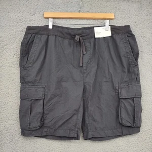 Arizona Shorts Mens XXL Gray Jogger Cargo Drawstring Cotton Casual Lightweight - Picture 1 of 6