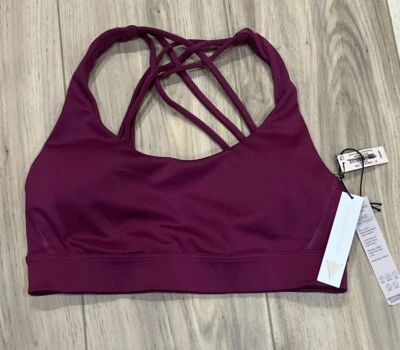 Victorias Secret On Point  Padded Strappy Back Sports Bra Magenta XS - Image 1 of 3