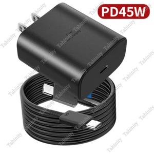 45W USB C Fast Charging Wall Charger Cube For Android Samsung Galaxy Type C Cord - Picture 1 of 10