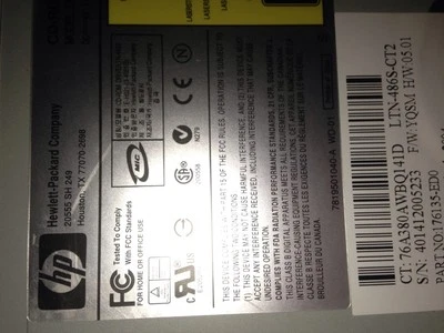 HP CD-Rom drive LTN486S - Image 1 of 2