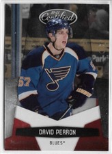 2010-11 Panini Certified David Perron Platinum Red #'d 534/999 St. Louis Blues