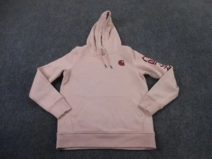 Carhartt Hoodie Sweatshirt Womens S Pink Relaxed Work Outdoor Heavy Pullover - Picture 1 of 9