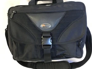 Ballistic Nylon LOWEPRO Bag Black Heavy Duty Travel Laptop Shoulder Bag Crossove - Picture 1 of 11