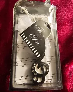 Wedding Shower Party Favor - Musical G Clef Key Chain - Picture 1 of 3