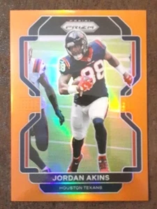 JORDAN AKINS 2021 Panini Prizm #35 Orange SP /249 Texans.  C1A - Picture 1 of 3