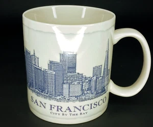 2010 Starbucks San Francisco 18oz. Blue on White Coffee Mug "City By The Bay" - Picture 1 of 4