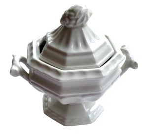 Red Cliff Ironstone Grape Octagonal Tureen Covered Sauce Gravy Bowl Mustard Sm - Picture 1 of 15