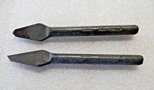 Vintage EVRO Australia chisels GREG STEEL cross cut cape old odd - Picture 1 of 8