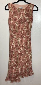 Vtg Breakin Loose Pink Floral Fairy Midi Maxi Slip Dress Sz 9/10 Whimsigoth Y2K - Picture 1 of 9