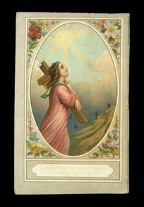 santino cromo-holy card  in "trasparenza" L'IMITAZIONE DI GESU' CRISTO - Picture 1 of 2