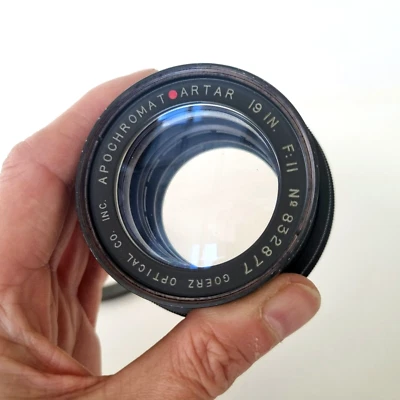 GOERZ Apochromat ARTAR red dot f11 19in/480mm large format 8x10 10x12 ULF - Photo 1/4