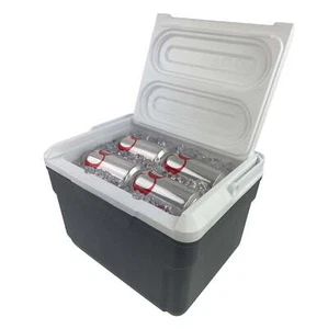 10 QT Quart Hard Cooler Gray 14 Cans Insulated Portable Durable Ice Chest Kooler - Picture 1 of 11
