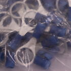  (100-Pk) Ring Terminals Vinyl Blue 16-14 AWG 3/8" Stud GR-B38V
