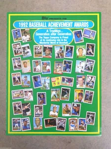 TOPPS BASEBALL ACHIEVEMENT AWARDS TOP ROOKIES - 1992 SALMON DAMON KENT ALOU - Imagen 1 de 3