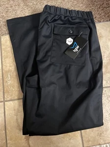 The Golf Warehouse Inc. Mens Player Rain Pants Black Flat Front Pockets XL New - Picture 1 of 5