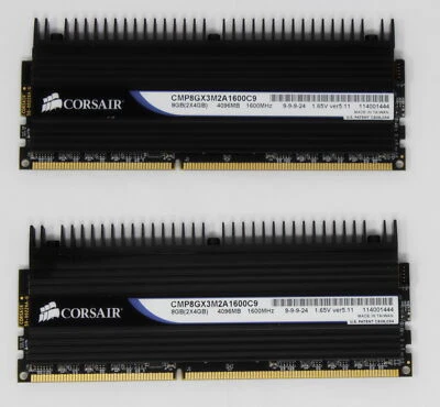Corsair XMS3 Dominator 8 GB (2x4GB) CMP8GX3M2A1600C9 DDR3-1600 RAM (#12392) - Bild 1 von 2