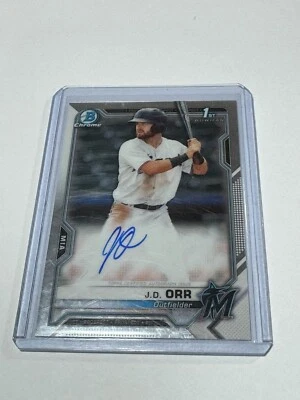 2021 Bowman Chrome J.D. Orr 1st Auto CPA-JO - Image 1 of 2