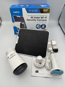 Reolink Argus Series B360 Outdoor 4K Security Camera with 64GB MicroSD, Solar... - Picture 1 of 7